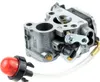 A carburetor and a primer bulb for a chainsaw. Voir les images du produit