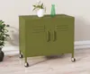 vidaXL Úložná skříň olivově zelená 60x35x56 cm ocelová Náhled obrázku produktu 2