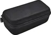 A black protective case for eyewear, shown from a slightly elevated side angle. Produktbild-Vorschau