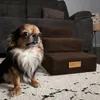 Escalier pour chien ou chat Dogeste 3 marches – marron Voir les images du produit 8