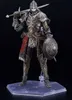 A detailed action figure of a knight in armor, holding a sword and shield, displayed on a stand. Produktbild-Vorschau