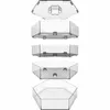 A stack of clear hexagonal containers, likely for sprouting seeds. Produktbild-Vorschau