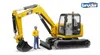 Bruder 02466 - Cat Minibagger mit Bauarbeiter Náhľad obrázku produktu 5