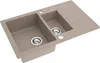Granitspüle - Spülbecken - Küchenspüle - 79 x 50 cm - Beige Produktbild-Vorschau 2