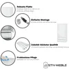 Collage of product features and a small image of a wardrobe. Produktbild-Vorschau