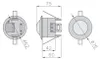 Unterputz-Bewegungsmelder CR-5 weiß 360° Einbau Infrarot UP Produktbild-Vorschau 6