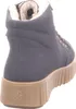A single blue boot with a brown sole is shown from the back and side. Voir les images du produit