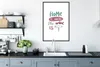 MuchoWow® MuchoWow® Gerahmtes Poster Weinzitat "Zuhause Produktbild-Vorschau 4