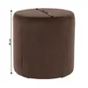 Moderner Hocker Top 45, braun, aus Stoff, 45x45x49 cm, bis Produktbild-Vorschau 5