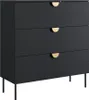 Kommode 100 cm in schwarz MOLONG-166 Produktbild-Vorschau 3