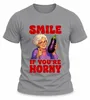 Camiseta para hombre, color gris, talla XL. Diseño: "Sonríe Vista previa de la imagen del producto 2