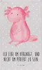 Mr. & Mrs. Panda Wandbild Axolotl Niedlich - Grau Pastell - Produktbild-Vorschau 1