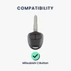 kwmobile Schlüsselhülle für Mitsubishi 2-Tasten Produktbild-Vorschau 6