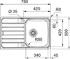 Franke Spark SKL 611-78 - 101.0714.947 Edelstahlspüle Produktbild-Vorschau 3