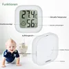 4er Set Digitales Thermo-Hygrometer – 2x Schwarz & 2x Weiß Produktbild-Vorschau 7