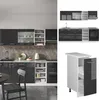 Küchenzeile Vicco R-Line Anthrazit Hochglanz/Weiß 240 cm , Produktbild-Vorschau 4