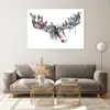 Bilder auf glas - Moose Bunt Kopf Abbildung - 100x70cm - Produktbild-Vorschau 7