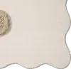 Tapis beige shaggy doux avec forme de vague moderne Taille Voir les images du produit 3