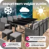 Ratanová sedací souprava Palma 8+4+1 s ochranným potahem - Náhled obrázku produktu 9