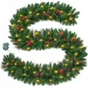 Weihnachtsgirlande 300 cm mit 100 LED Tannengirlande Produktbild-Vorschau 1