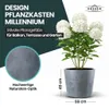 XXL Pflanzkübel „Millennium“ Ø59xH49 cm - 80L - Grau - Produktbild-Vorschau 2