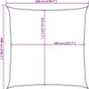 vidaXL Markíza Svetlo šedá 6x6 m 100% polyester Oxford Náhľad obrázku produktu 8
