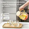 Karaffe aus Borosilikatglas mit Deckel und Ausgießer-2L Produktbild-Vorschau 3