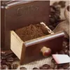 Houten Handmatige Koffiemolen Met Formaling Rustieke Stijl Productafbeelding-voorbeeld 6