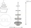 Stojak dekoracyjny Marrakesh Annika XXL 180 cm ze srebrnego Podgląd zdjęcia produktu 3
