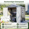 Geräteschuppen Gerätehaus Metall Gartenhaus Lagerschuppen Produktbild-Vorschau 3