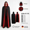Premium Halloween Umhang XXL (180cm) wechsel Rot & Schwarz Produktbild-Vorschau 10