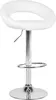 BELIANI Trendy Barhocker Weiß / Silber Kunstleder Produktbild-Vorschau 4