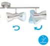Deckenleuchte Spotleuchte Retro schwenkbar E14 25 W silber Produktbild-Vorschau 5
