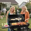 TEENO Chariot à Barbecue de Bois,Grill XXL à Charbon avec Voir les images du produit 2