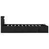 CLORIS Bett mit Bettkasten Hydraulisch LED Dunkelgrau Stoff Produktbild-Vorschau 5