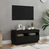 vidaXL TV skrinka, 80 x 35 x 40 cm, čierna, vzhľad dreva, Náhľad obrázku produktu 2