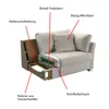 Sessel Set "Hooge" in creme und blau Landhaus Wohnzimmer Produktbild-Vorschau 12