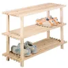 ZELLER Botník dřevěný 3 police 80x26x49,5cm Náhled obrázku produktu 1