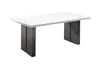 Esszimmertisch Wangentisch Design Schwarz Weiß 180x90 mit Produktbild-Vorschau 4