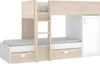 Eck-Etagenbett mit Kleiderschrank und Schubladen - 2 x 90 x Produktbild-Vorschau 6