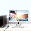A computer tower, monitor, keyboard, and mouse are set up on a desk. Produktbild-Vorschau