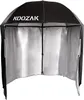 A black and silver fishing umbrella tent with the brand name KOOZAK visible on the top. Anteprima dell’immagine prodotto