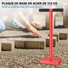 Wiltec Dameuse de sol – en Acier – 11,5 kg – Plaque carrée Voir les images du produit 8