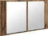 Kúpeľňová zrkadlová skrinka Staré drevo 80 x 12 x 45 cm Náhľad obrázku produktu 5
