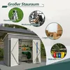 8x4 FT Metall Gerätehaus Gartenhaus Inkl. Metallfundament Produktbild-Vorschau 4