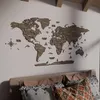 Holz-Weltkarte Wandkunst – 3D Holz Pinnwand Karte, Reise Produktbild-Vorschau 3