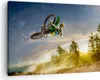 Bild auf Leinwand - Leinwandbild - Motorrad Extrem Spaß Produktbild-Vorschau 1