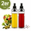Ölsprüher 2er Set Essig Öl Sprühflasche Sprayer Glas Produktbild-Vorschau 1