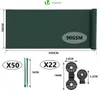 VOUNOT® Schermatura per recinzione 1×10 m, rete frangivista Anteprima dell’immagine prodotto 2