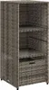 vidaXL Armoire de jardin Gris 50x55x115 cm Poly rotin Voir les images du produit 2